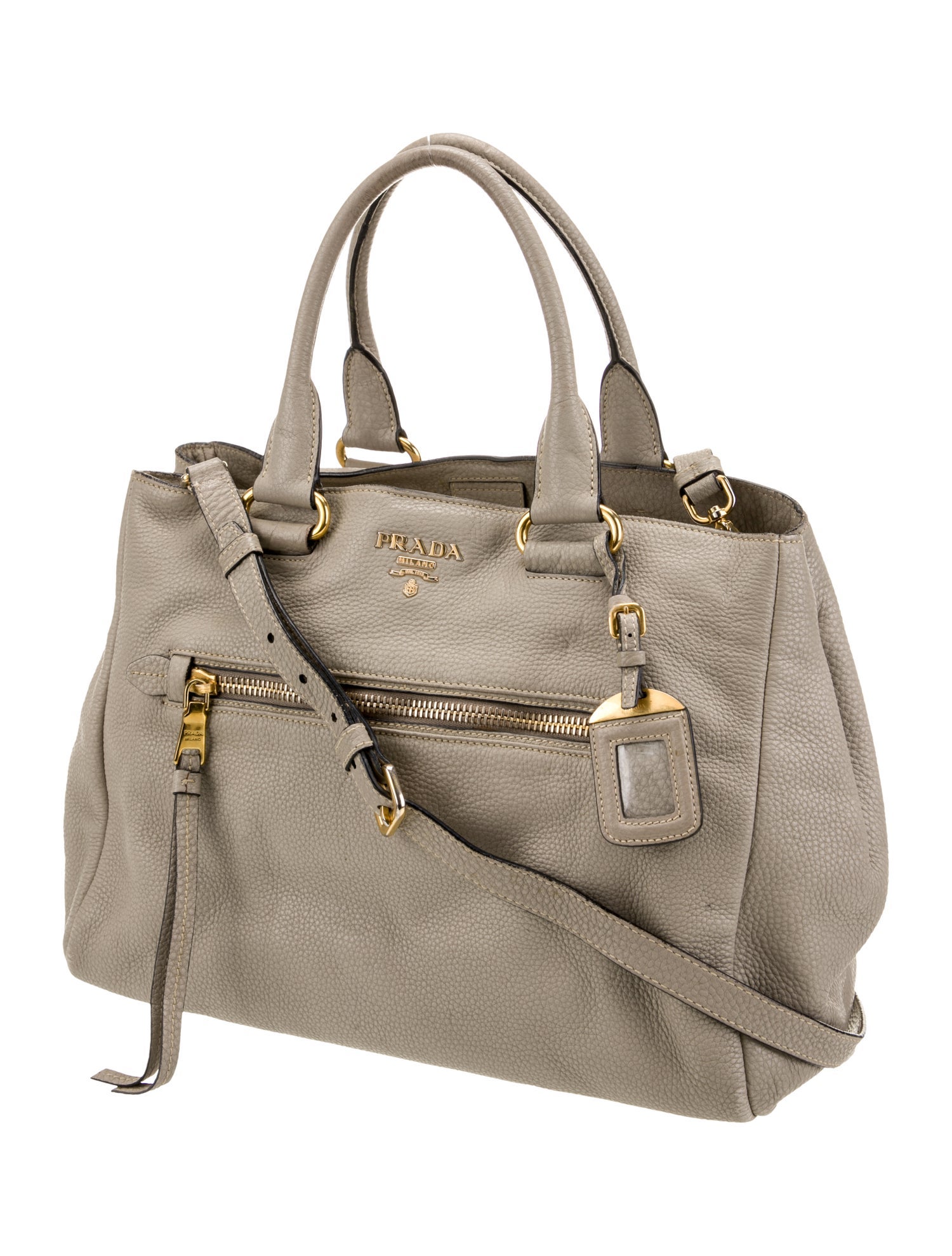 Prada Vitello Daino Leather Shoulder Bag